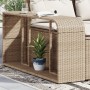 2 db bézs polyrattan tárolópolc