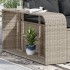 2 db világosszürke polyrattan tárolópolc