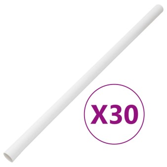 Pvc kábelcsatornák kapcsokkal ø30 mm 30 m