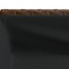 2 db barna polyrattan kerti ültetőláda polccal 90 x 40 x 75 cm