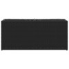 2 db fekete polyrattan kerti ültetőláda 2 cseréppel 90x20x40 cm