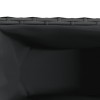 2 db fekete polyrattan kerti ültetőláda 2 cseréppel 90x20x40 cm