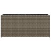 2 db szürke polyrattan kerti ültetőláda 2 cseréppel 90x20x40 cm