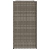 2 db szürke polyrattan kerti ültetőláda 40x40x80 cm