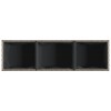2 db szürke polyrattan kerti ültetőláda 3 cseréppel 105x30x32cm
