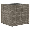 2 db szürke polyrattan kerti ültetőláda 36x30x32 cm