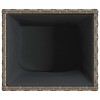 2 db szürke polyrattan kerti ültetőláda 36x30x32 cm