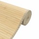 Négyszögletű világos természetes bambusz szőnyeg 70 x 1000 cm