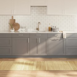 Négyszögletű világos természetes bambusz szőnyeg 70 x 1000 cm