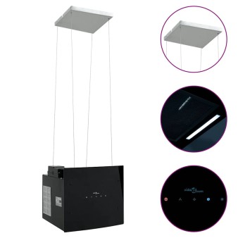 Érintésérzékelős lcd sziget páraelszívó edzett üveggel