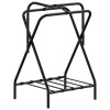 Szabadon álló összecsukható fekete vas nyeregtartó