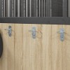 3 db ezüstszínű horganyzott acél falra szerelhető vödörakasztó