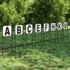 8 db acél pályabetű díjlovagláshoz