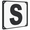 12 db acél pályajelölő betű díjlovagláshoz