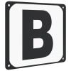 12 db acél pályajelölő betű díjlovagláshoz