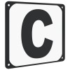 12 db acél pályajelölő betű díjlovagláshoz