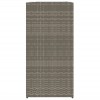 Szürke polyrattan kerti ültetőláda 40x40x80 cm
