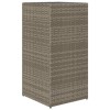 Szürke polyrattan kerti ültetőláda 40x40x80 cm