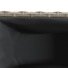 Szürke polyrattan kerti ültetőláda 3 cseréppel 105x30x32 cm