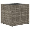 Szürke polyrattan kerti ültetőláda 36x30x32 cm