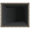 Szürke polyrattan kerti ültetőláda 36x30x32 cm