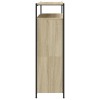 Sonoma tölgy cipőszekrény 4 kihajtható fiókkal 100x34x112 cm