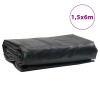 Antracitszürke ponyva 1,5 x 6 m 650 g/m²