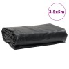 Antracitszürke ponyva 3,5 x 5 m 650 g/m²