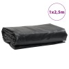Antracitszürke ponyva 1 x 2,5 m 650 g/m²