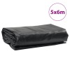 Antracitszürke ponyva 650 g/m² 5 x 6 m