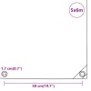 Antracitszürke ponyva 650 g/m² 5 x 6 m