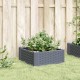 Szürke pp kerti virágláda cövekekkel 42,5 x 42,5 x 28,5 cm Szürke pp kerti virágláda cövekekkel 42,5 x 42,5 x 28,5 cm
