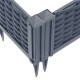 Szürke pp kerti virágláda cövekekkel 42,5 x 42,5 x 28,5 cm Szürke pp kerti virágláda cövekekkel 42,5 x 42,5 x 28,5 cm