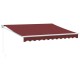 Burgundi vörös kézzel kihúzható napellenző 300 x 250 cm Burgundi vörös kézzel kihúzható napellenző 300 x 250 cm