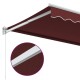 Burgundi vörös kézzel kihúzható napellenző 300 x 250 cm Burgundi vörös kézzel kihúzható napellenző 300 x 250 cm
