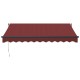 Burgundi vörös kézzel kihúzható napellenző 300 x 250 cm Burgundi vörös kézzel kihúzható napellenző 300 x 250 cm
