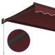 Burgundi vörös kézzel kihúzható napellenző 300 x 250 cm Burgundi vörös kézzel kihúzható napellenző 300 x 250 cm