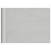 Világosszürke 100% oxford poliészter erkélyparaván 75 x 300 cm
