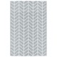 Szürke polipropilén kültéri szőnyeg 120 x 180 cm