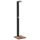 Fekete polyrattan és akácfa kültéri zuhanyzó 50 x 55 x 224 cm Fekete polyrattan és akácfa kültéri zuhanyzó 50 x 55 x 224 cm