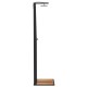 Fekete polyrattan és akácfa kültéri zuhanyzó 50 x 55 x 224 cm Fekete polyrattan és akácfa kültéri zuhanyzó 50 x 55 x 224 cm