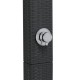 Fekete polyrattan és akácfa kültéri zuhanyzó 50 x 55 x 224 cm Fekete polyrattan és akácfa kültéri zuhanyzó 50 x 55 x 224 cm