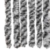 Zöld és fehér és fehér zsenília rovarfüggöny 56 x 200 cm