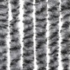 Szürke és fekete és fehér zsenília rovarfüggöny 100 x 200 cm
