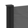 Antracitszürke behúzható oldalsó napellenző 100 x 500 cm