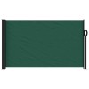 Sötétzöld behúzható oldalsó napellenző 120 x 600 cm