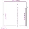 Sötétzöld behúzható oldalsó napellenző 200 x 600 cm