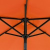 Terrakotta kerti napernyő led-del és acél rúddal 225x225x212 cm