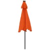 Terrakotta kerti napernyő led-del és acél rúddal 225x225x212 cm