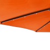 Terrakotta kerti napernyő led-del és acél rúddal 225x225x212 cm